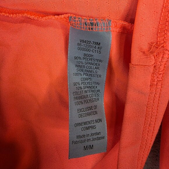 Womens Champion C9 Orange Duo Dry Active Top 1/4 Zip Long Sleeve Mock Neck M - Picture 3 of 7